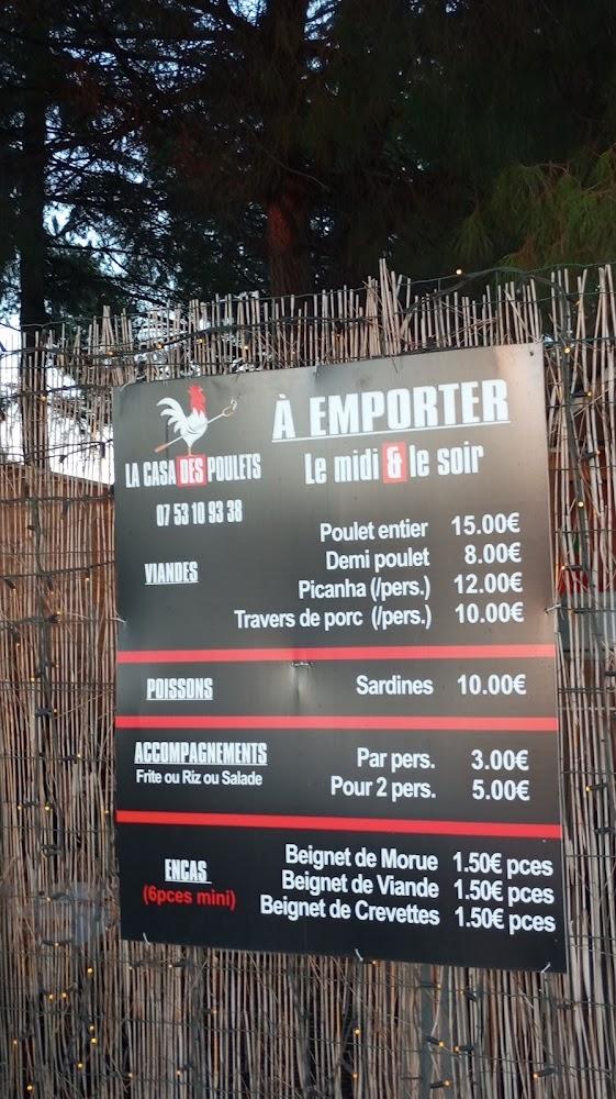 La casa des poulets - Menu Image 1