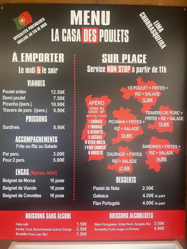 La casa des poulets - Menu Image 2