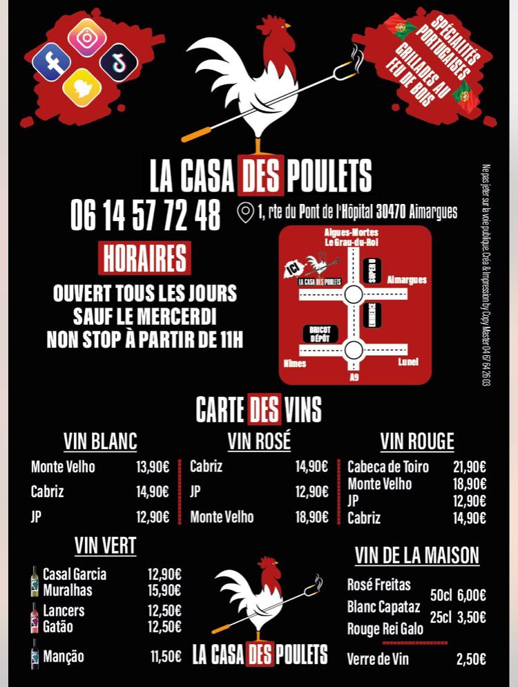 La casa des poulets - Menu Image 4